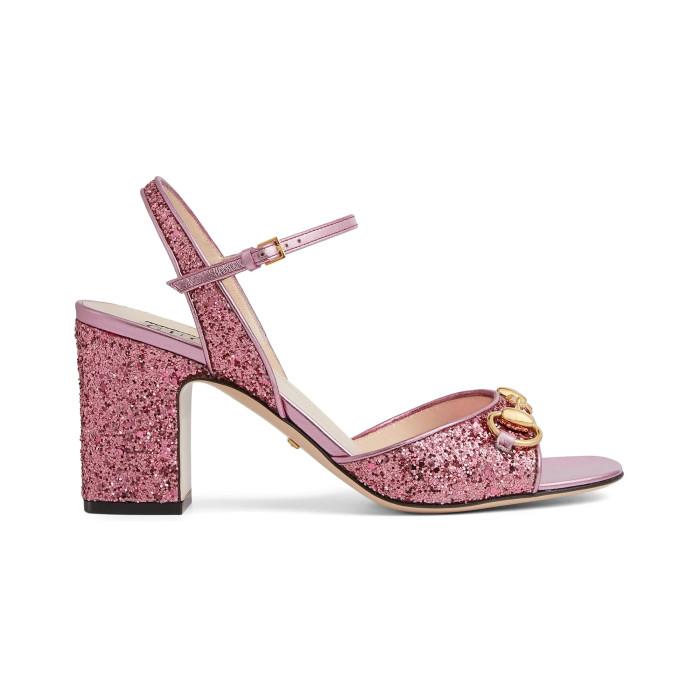 NIGO Gucci Women's Summer Solid Leather Sandals 5cm High Heels Shoes #nigo99396