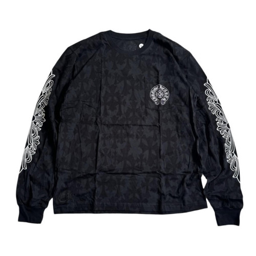 NIGO Chrome Hearts Men's Summer Logo Printed Round Neck Short Sleeve T-Shirt Pullover Long Sleeve T-Shirt #nigo99423