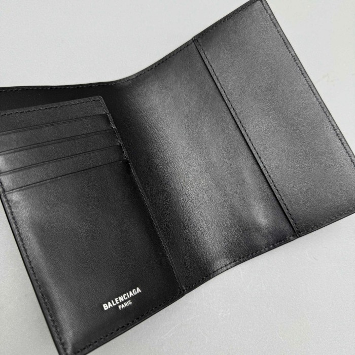NIGO Balenciaga Black Gold Luxury Leather Passport Case Bag  Bags #nigo99432