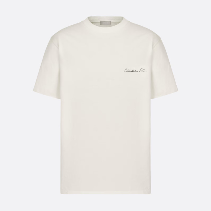 NIGO Dior Men's Summer Letter Logo Solid Colour Round Neck Cotton Short Sleeve T-Shirt #nigo99457