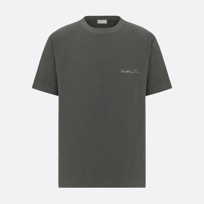 NIGO Dior Men's Summer Letter Logo Solid Colour Round Neck Cotton Short Sleeve T-Shirt #nigo99457