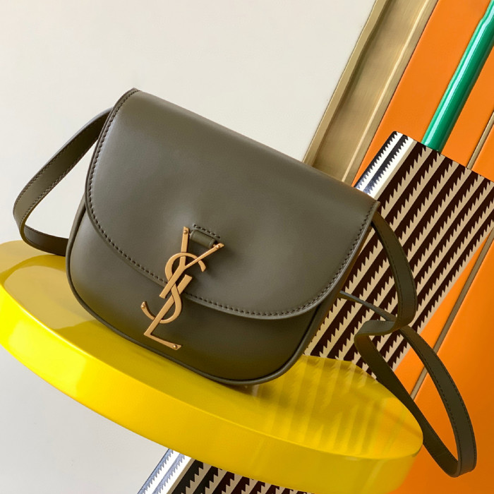 NIGO SAINT LAURENT Classic Leather Shoulder Bag Ysl Letter Metal Ring Adjustable Shoulder Strap Solid Color Luxury Crossbody Bag #nigo71213