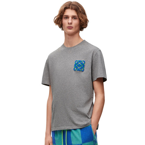 NIGO Loewe Men's Summer Solid Colour Wool Embroidery Logo Loose Round Neck Short Sleeve T-Shirt #nigo99472