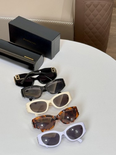 NIGO Balenciaga Men's and Women's Solid Colour Legs BB Logo Acetate Irregular Shape Sunglasses Eyeglasses Glasses #nigo99464