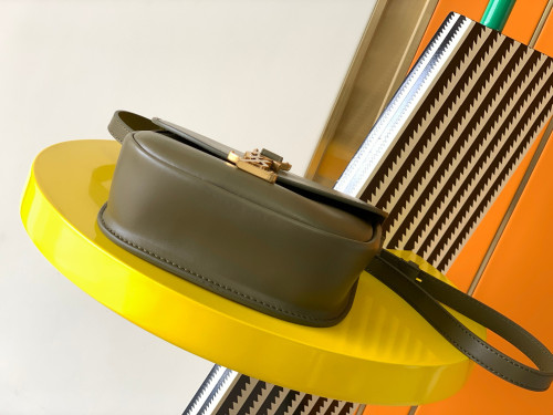 NIGO SAINT LAURENT Classic Leather Shoulder Bag Ysl Letter Metal Ring Adjustable Shoulder Strap Solid Color Luxury Crossbody Bag #nigo71213
