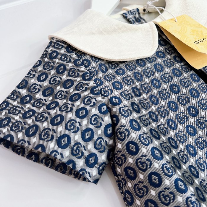 Gucci Kid's Double G Cotton Dress #nigo38947
