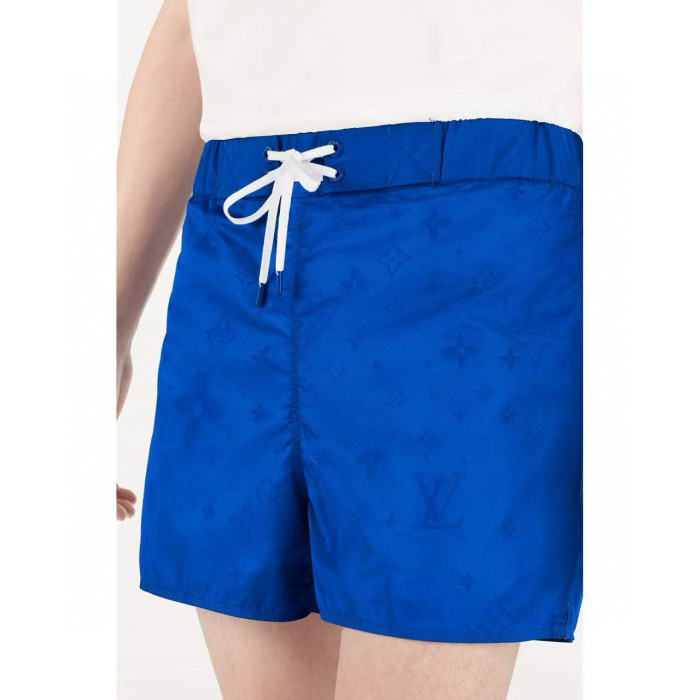 NIGO Louis Vuitton Men's Summer Solid Colour Logo Print Lace Up Beach Casual Shorts Pants #nigo99473