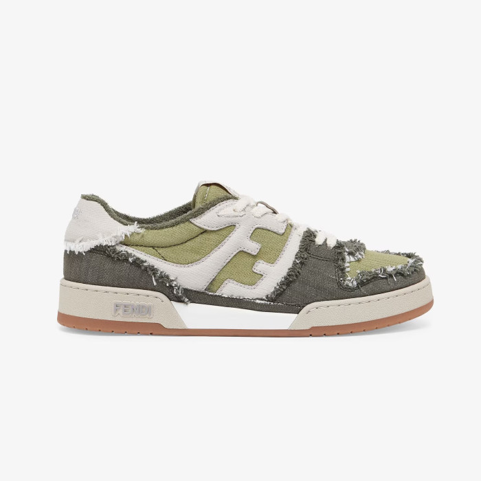 NIGO Women's Clash Patchwork Calf Leather Low Top Denim Lace Up Board Shoes #nigo99491