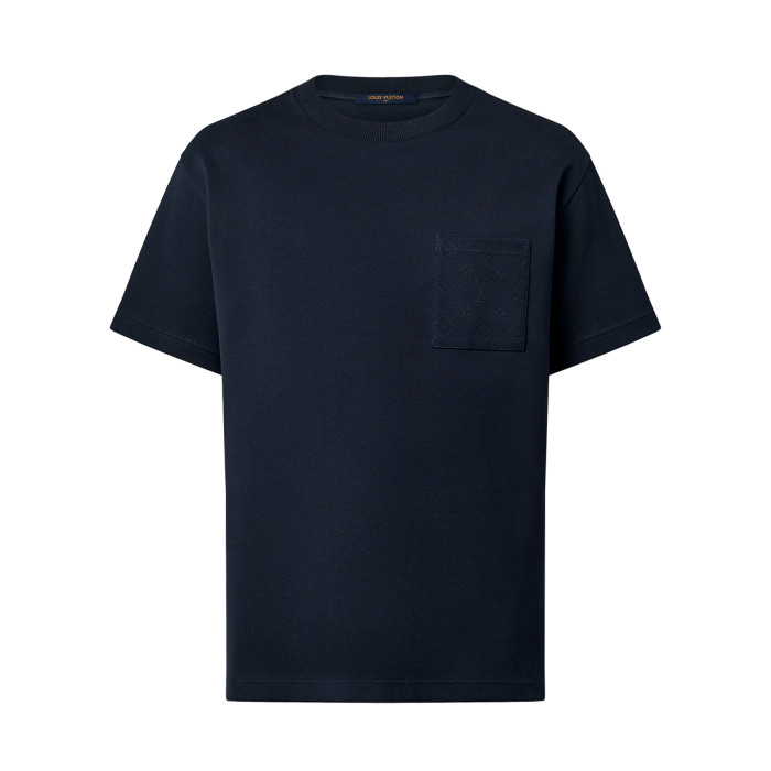 NIGO Louis Vuitton Men's Summer Solid Colour Pocket Round Neck Cotton Short Sleeve T-Shirt #nigo99494