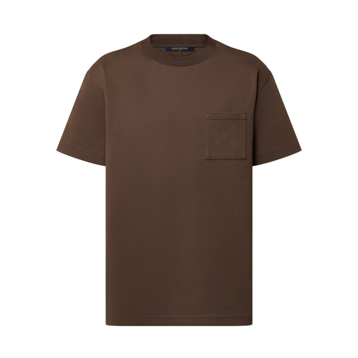 NIGO Louis Vuitton Men's Summer Solid Colour Pocket Round Neck Cotton Short Sleeve T-Shirt #nigo99494