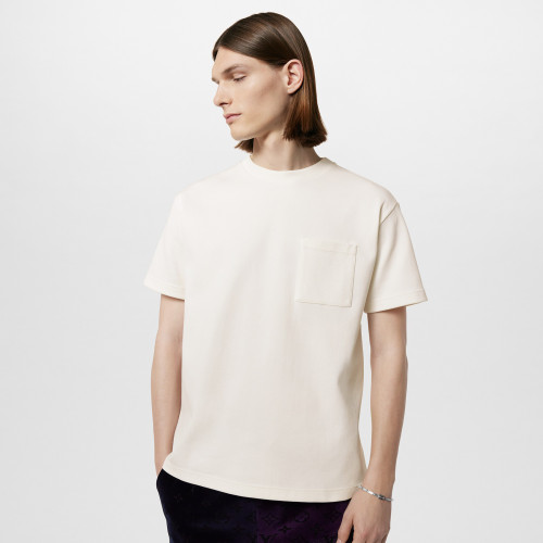 NIGO Louis Vuitton Men's Summer Solid Colour Pocket Round Neck Cotton Short Sleeve T-Shirt #nigo99494