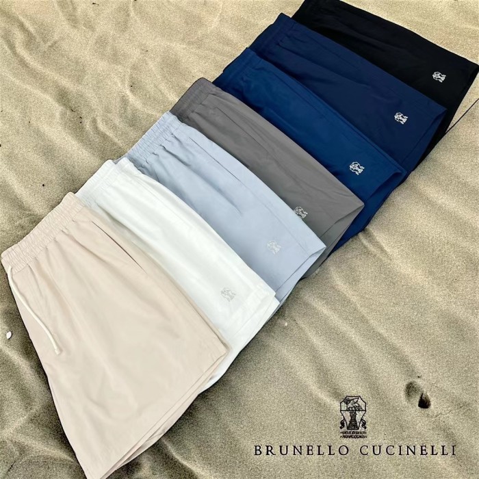 NIGO Brunello Cucinelli Men's Spring/Summer Fashion Solid Color Lace Up Casual Fit Swim Shorts Ngvp #nigo8335