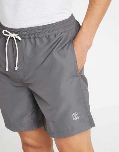 NIGO Brunello Cucinelli Men's Spring/Summer Fashion Solid Color Lace Up Casual Fit Swim Shorts Ngvp #nigo8335