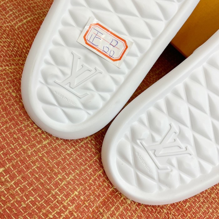 NIGO Louis Vuitton Men's Women's Four Seasons Fashion Solid Color Waterfront Concave Printed Floral Sandals Casual Rubber Shoes #nigo71215