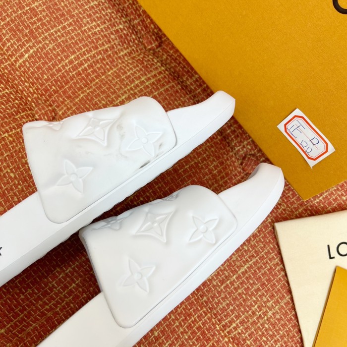 NIGO Louis Vuitton Men's Women's Four Seasons Fashion Solid Color Waterfront Concave Printed Floral Sandals Casual Rubber Shoes #nigo71215