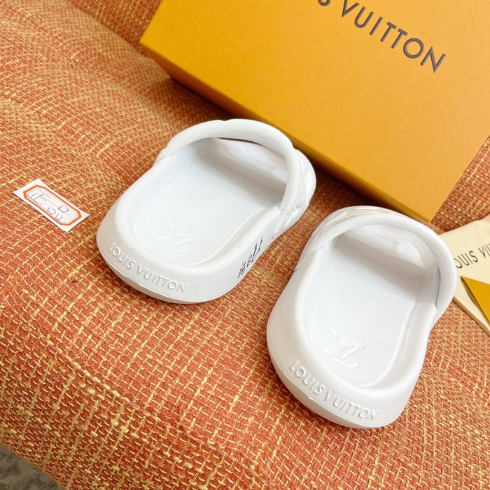 NIGO Louis Vuitton Men's Women's Four Seasons Fashion Solid Color Waterfront Concave Printed Floral Sandals Casual Rubber Shoes #nigo71215