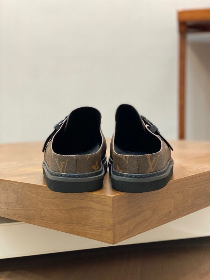 NIGO Louis Vuitton Men's Lv Easy Spring, Summer And Fall Letter Print Brown Fashion Sandals Casual Shoes #nigo71216