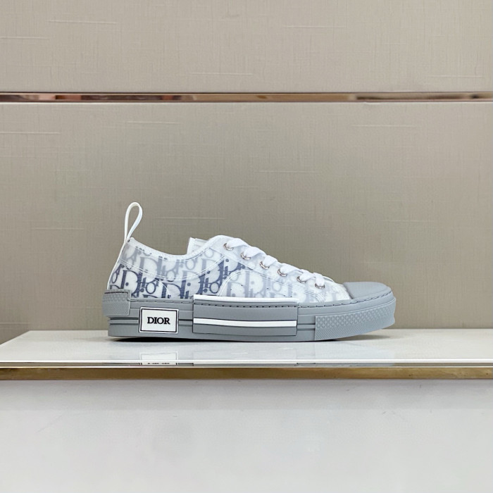 NIGO Dior Men's and Women's Canvas Full Print Logo Low Top Lace Up Simple Board Shoes #nigo99532