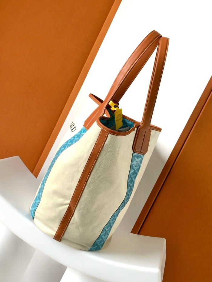 NIGO GOYARD Women's Double-sided Two-colour Old Flower Full Print Leather Handle Cotton Cowhide Shoulder Handbag Bag Bags #nigo99528
