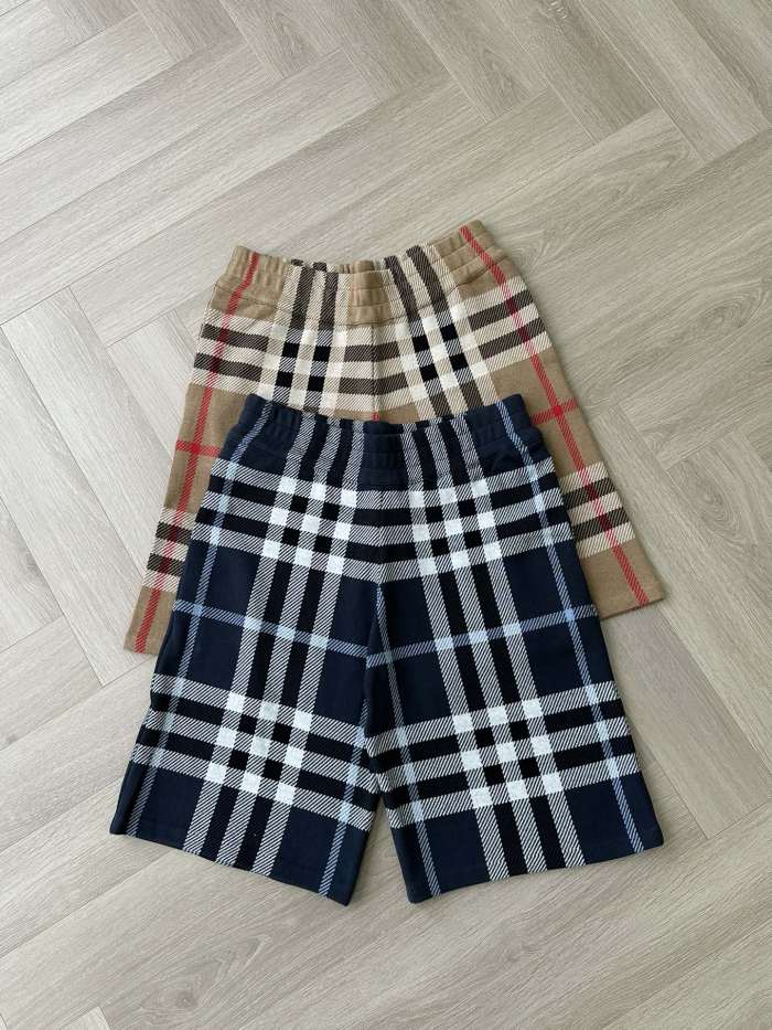 NIGO Burberry Men's Summer Colour Block Check Full Print Mid Waist Elasticated Shorts Pants #nigo99537