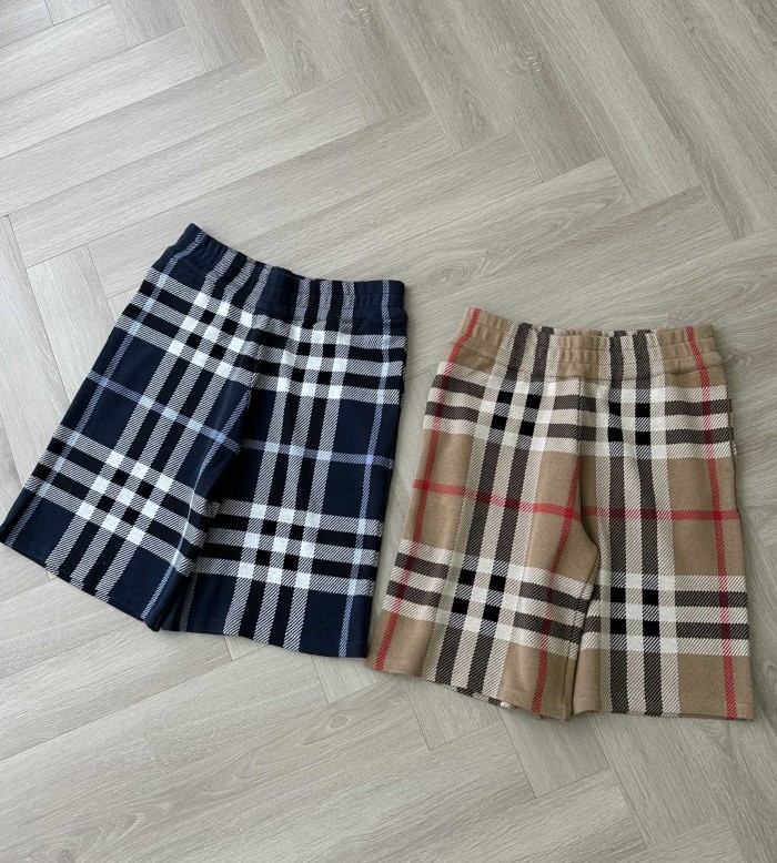 NIGO Burberry Men's Summer Colour Block Check Full Print Mid Waist Elasticated Shorts Pants #nigo99537