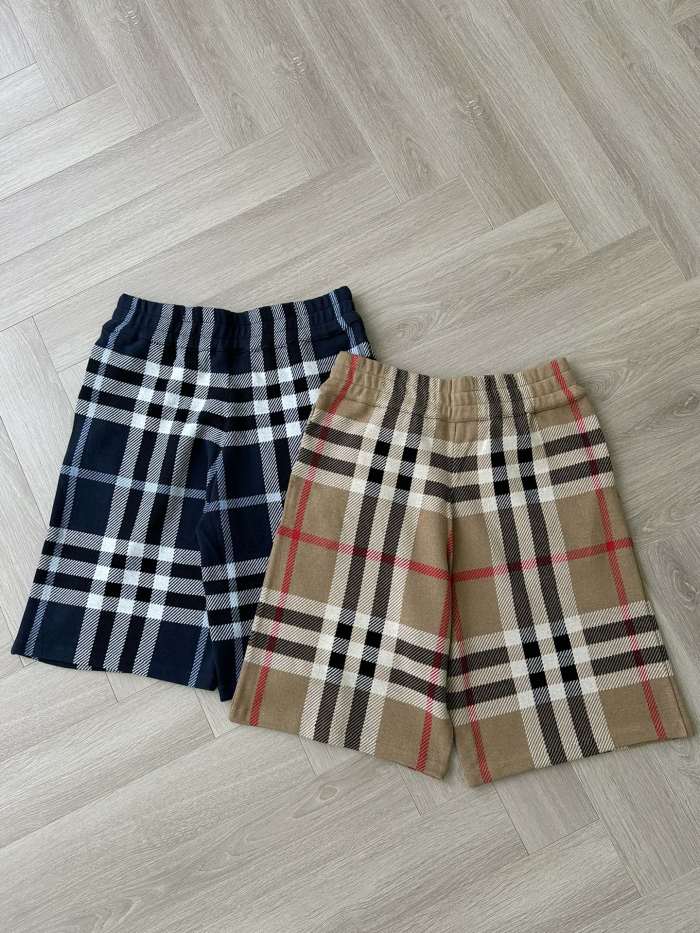 NIGO Burberry Men's Summer Colour Block Check Full Print Mid Waist Elasticated Shorts Pants #nigo99537