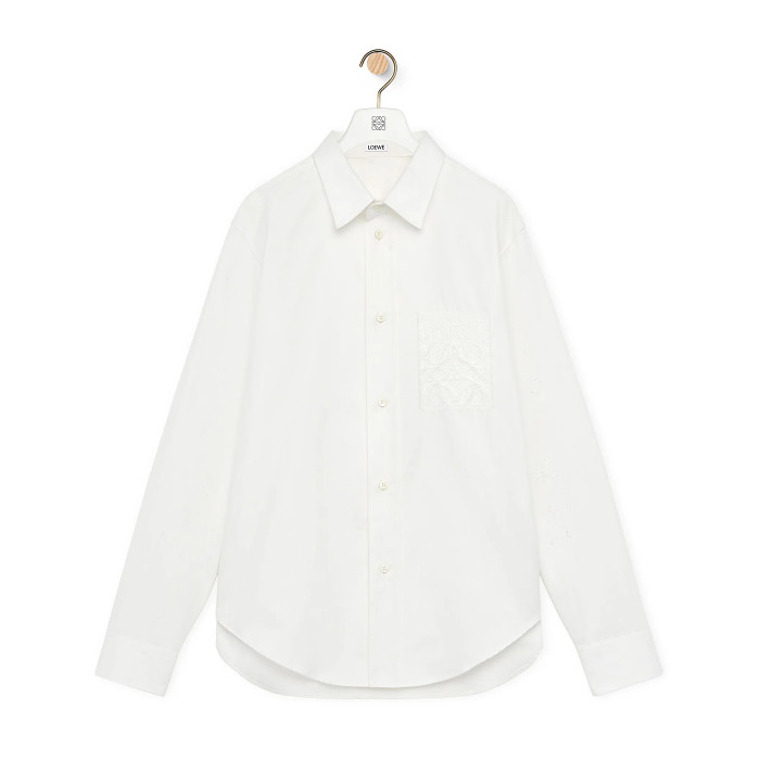 NIGO Loewe Men's Spring and Autumn Solid Color Single Breasted Lapel Long Sleeve Shirt #nigo99552