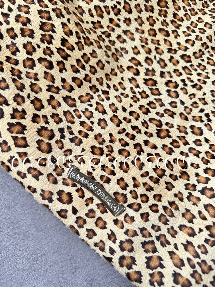 NIGO Chrome Hearts Women's Leopard Print Cowhide Leather Shoulder Crossbody Bag Bags #nigo99543