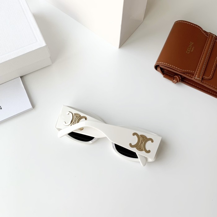NIGO Celine TRIOMPHE XL 01 Women's Lens Logo Acetate Square Sunglasses Eyeglasses Glasses #nigo99565
