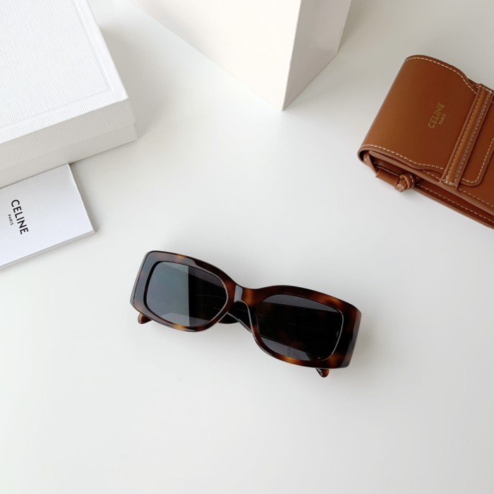 NIGO Celine TRIOMPHE XL 01 Women's Lens Logo Acetate Square Sunglasses Eyeglasses Glasses #nigo99565
