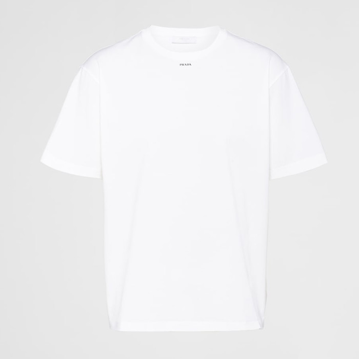NIGO Prada Men's Spring/Summer Fashion Letter Logo Solid Color T-shirt Short sleeved Round Neck Casual Loose Comfortable Top  #nigo99576