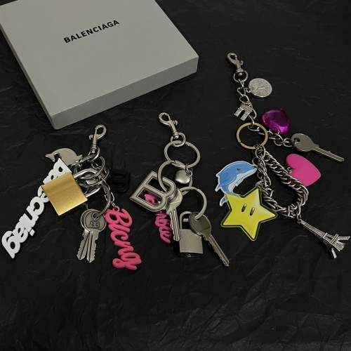 NIGO Balenciaga  Metal Keychain Fashion High Street Letter Chain Bag Hanging Decoration Accessories #nigo99575