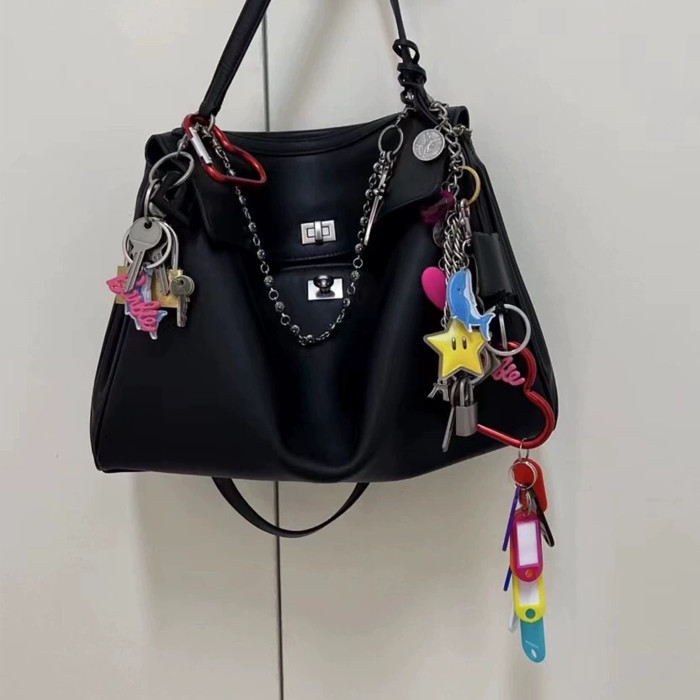 NIGO Balenciaga  Metal Keychain Fashion High Street Letter Chain Bag Hanging Decoration Accessories #nigo99575