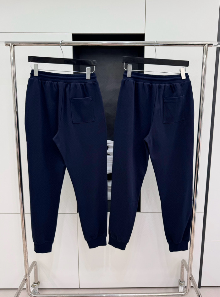 NIGO Louis Vuitton Men's Spring and Fall Letter Embroidered Ribbed Drawstring Casual Pants #nigo99571