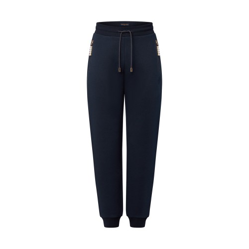 NIGO Louis Vuitton Men's Spring and Fall Letter Embroidered Ribbed Drawstring Casual Pants #nigo99571