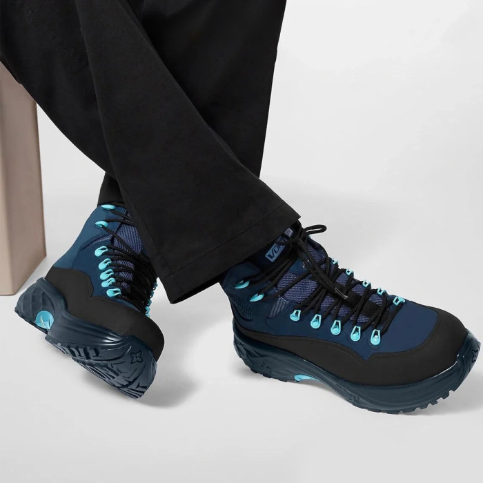 NIGO Louis Vuitton Men's Autumn And Winter Skiing And Mountaineering Short Boots With Logo Sports And Casual Color Matching Comfortable Shoes #nigo71227