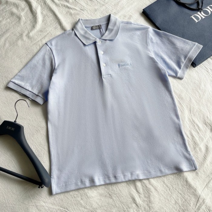 NIGO Dior Men's Summer Solid Color Logo Letter Embroidered Polo Shirt Short Sleeve T-Shirt #nigo99612