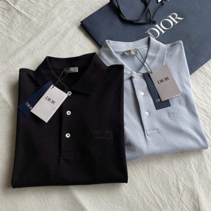 NIGO Dior Men's Summer Solid Color Logo Letter Embroidered Polo Shirt Short Sleeve T-Shirt #nigo99612