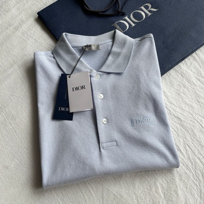 NIGO Dior Men's Summer Solid Color Logo Letter Embroidered Polo Shirt Short Sleeve T-Shirt #nigo99612