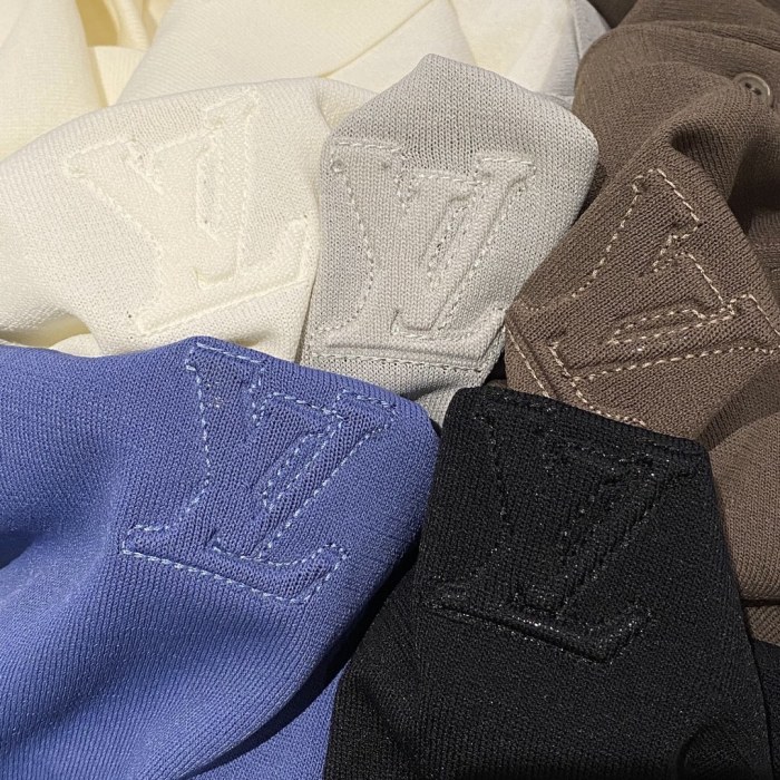 NIGO Louis Vuitton Men's Summer Solid Color Logo Letter Embroidered Polo Shirt Short Sleeve T-Shirt #nigo99613