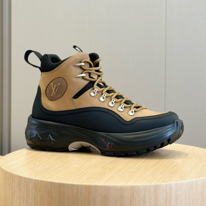 NIGO Louis Vuitton Men's Autumn And Winter Skiing And Mountaineering Short Boots With Logo Sports And Casual Color Matching Comfortable Shoes #nigo71227