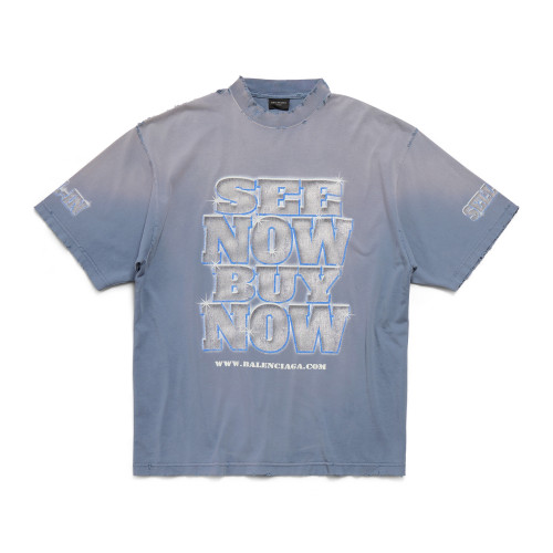 NIGO Balenciaga Men's and Women's Summer Letter Print Faux Round Neck Regular Fit Short Sleeve T-Shirt #nigo99614