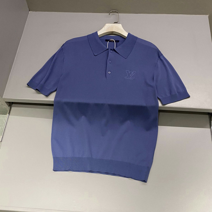 NIGO Louis Vuitton Men's Summer Solid Color Logo Letter Embroidered Polo Shirt Short Sleeve T-Shirt #nigo99613