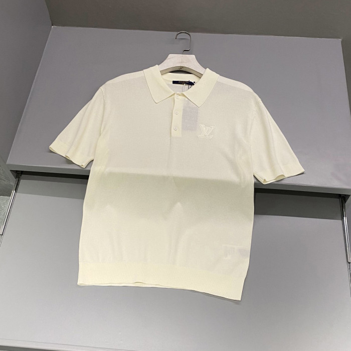NIGO Louis Vuitton Men's Summer Solid Color Logo Letter Embroidered Polo Shirt Short Sleeve T-Shirt #nigo99613