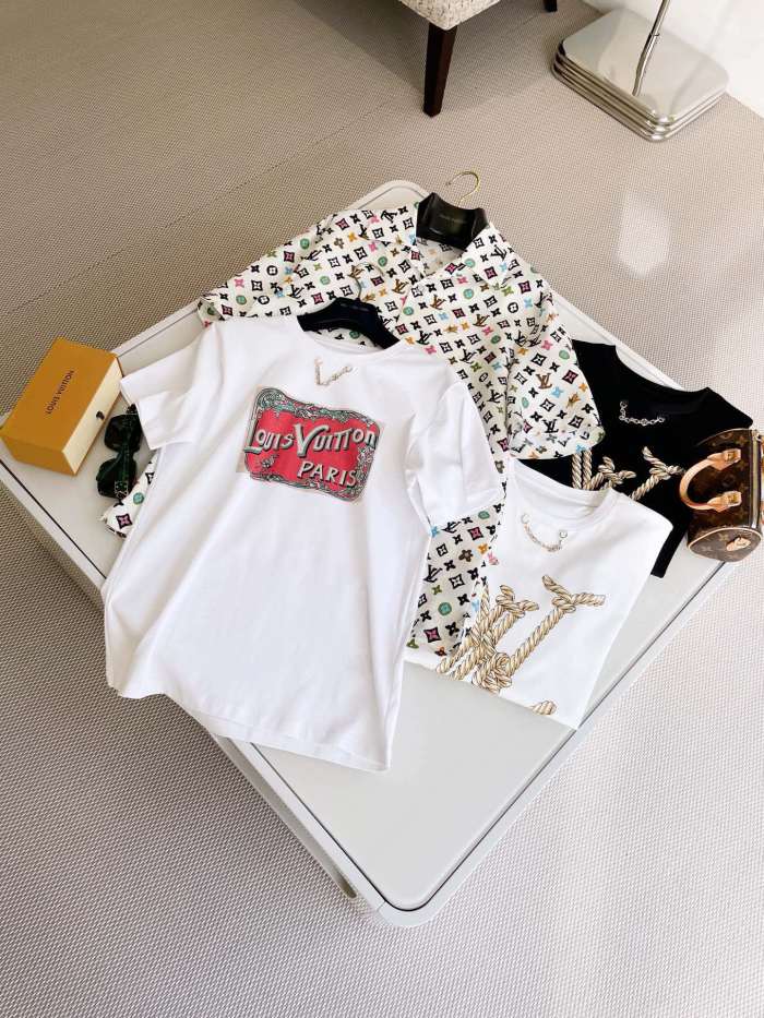 NIGO Louis Vuitton Men's Summer Logo Full Print Single Breasted Silk Short Sleeve Shirt #nigo99595