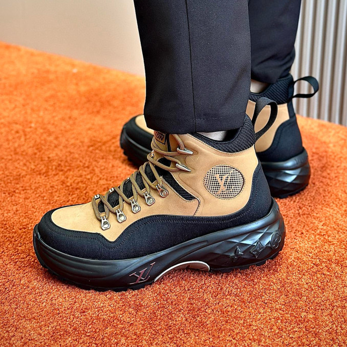 NIGO Louis Vuitton Men's Autumn And Winter Skiing And Mountaineering Short Boots With Logo Sports And Casual Color Matching Comfortable Shoes #nigo71227
