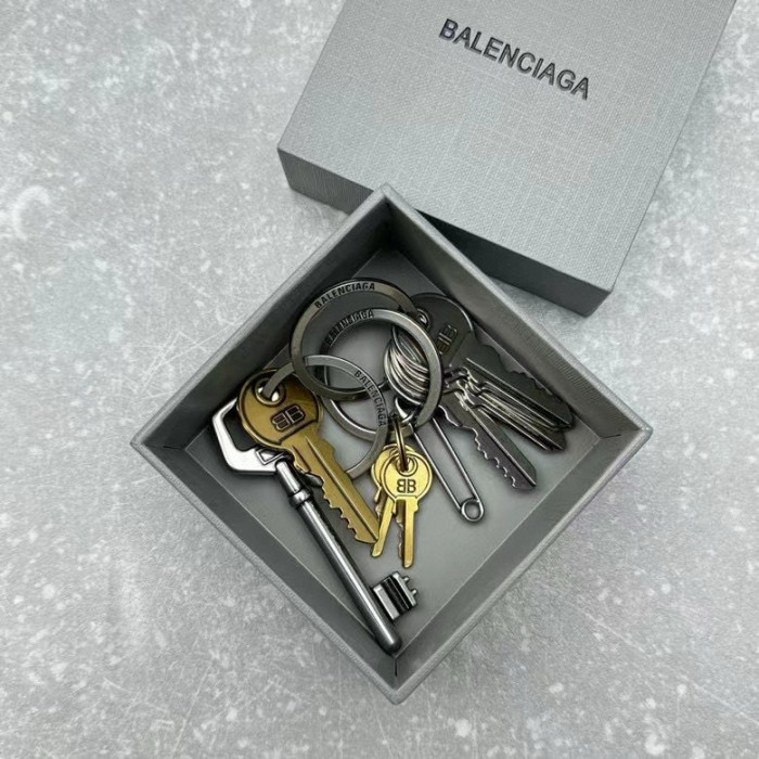 NIGO Balenciaga Metal Keychain Fashion High Street Letter Chain Bag Hanging Decoration Accessories #nigo99597