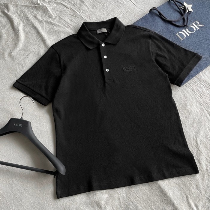 NIGO Dior Men's Summer Solid Color Logo Letter Embroidered Polo Shirt Short Sleeve T-Shirt #nigo99612