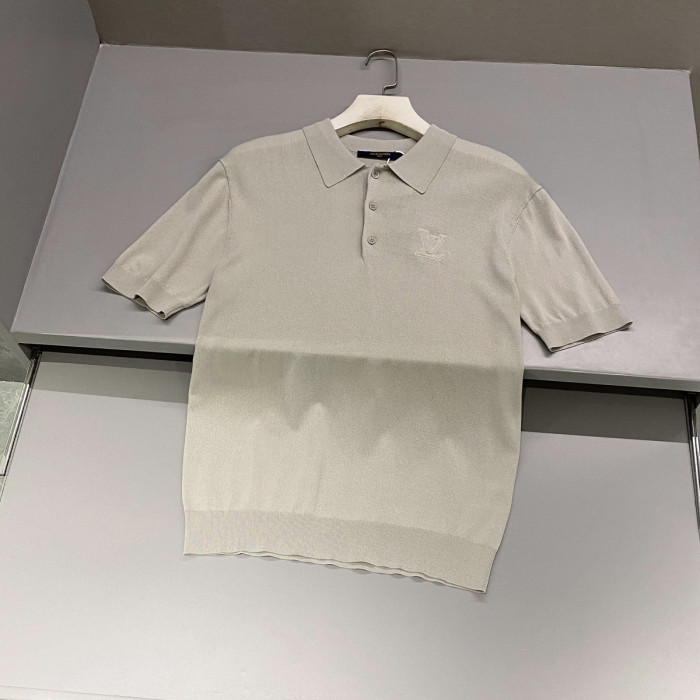 NIGO Louis Vuitton Men's Summer Solid Color Logo Letter Embroidered Polo Shirt Short Sleeve T-Shirt #nigo99613