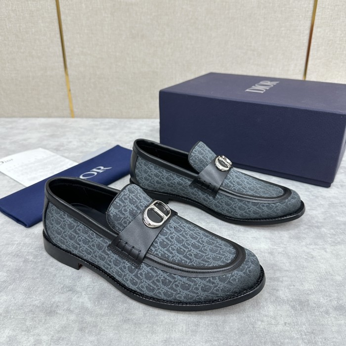 NIGO Dior Men's Spring/Summer Granville Round Toe Calf Leather Loafers Shoes #nigo99616